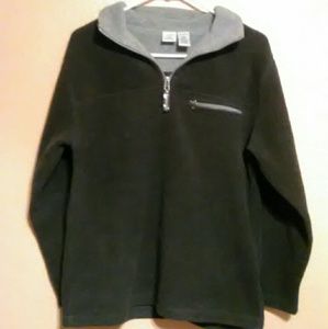 Green Dog gray fleece pullover